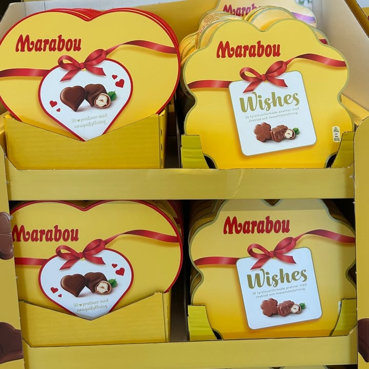 Valentinsdag hos MENY HJERTING: Marabou gaveæske til skarp pris på 39,95 kr