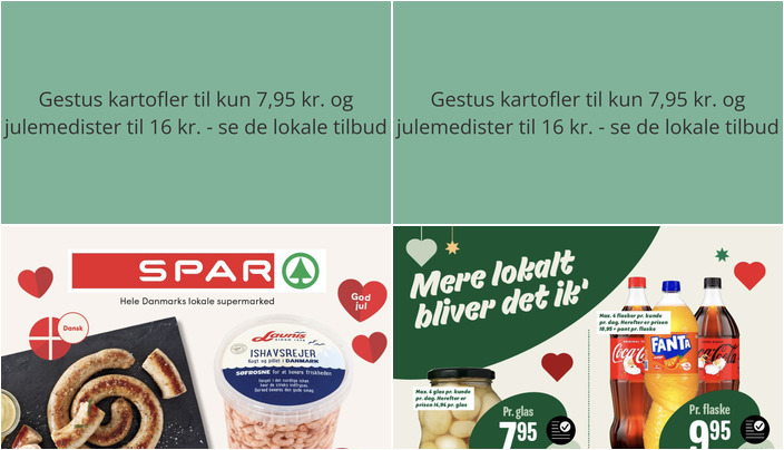 Gestus kartofler til kun 7,95 kr. og julemedister til 16 kr. - se de lokale tilbud