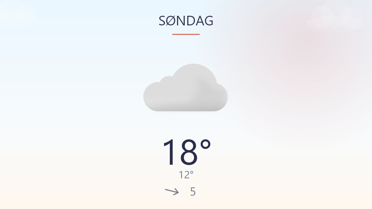 Lunt, tørt og lidt blæsende i dag