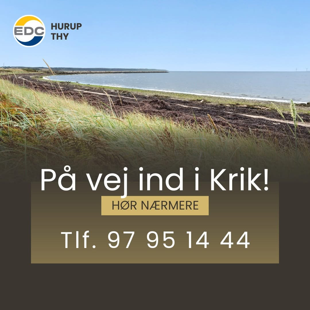 EDC Hurup Thy annoncerer billig villa/fritidshus med fjordudsigt i Krik