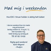 EDC Ejendomsgruppen Struer tilbyder weekendfremvisninger med Anders klar til at hjælpe