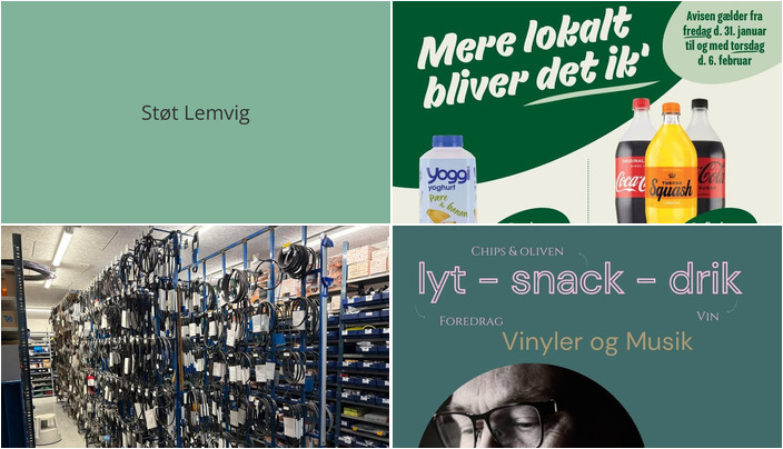 Nyt fra MIN KØBMAND LEMVIG, HOUE SMED & VVS og Gimsinghoved