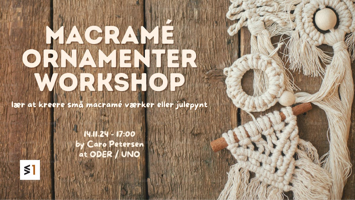 Kreativ macramé workshop på Frederiksberg