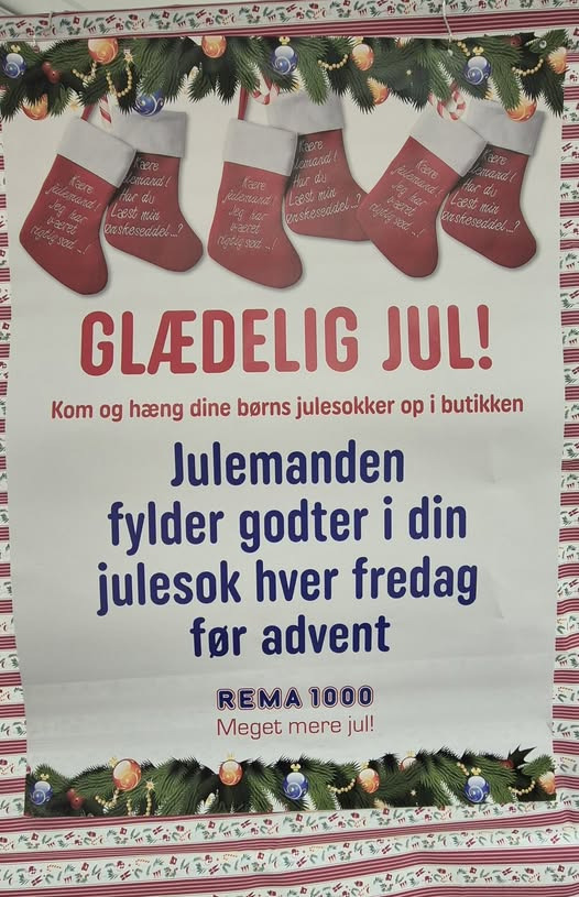 Julen er kommet til REMA 1000 Slots Bjergby: Besøg nissen Remo og fyld julesokkerne med godter og historier