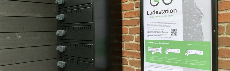 Frederikshavn fremmer bæredygtig transport med nye ladestationer til elcykler i hele kommunen
