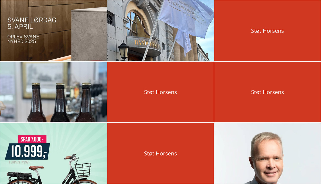 Nyt fra HORNSLETH´S EFTF. Begravelsesforretningen, Horsens Cykler, Frændes Madværk og 2 andre