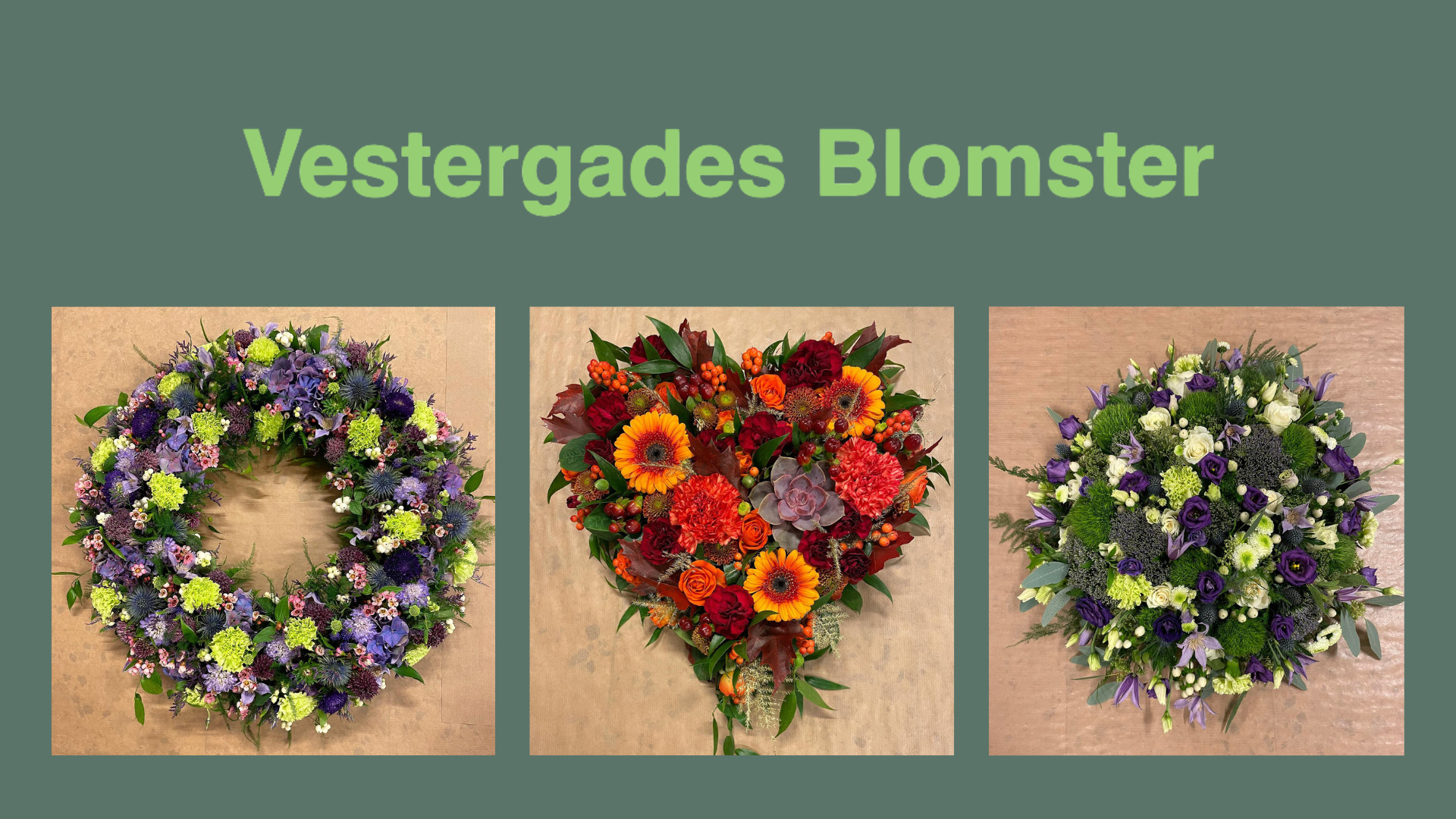 Vestergades Blomster gør afskeden smuk og personlig med begravelsesblomster