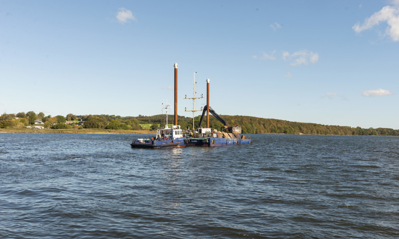 Horsens Fjord forvandles med 5000 tons sten for at støtte havlivet