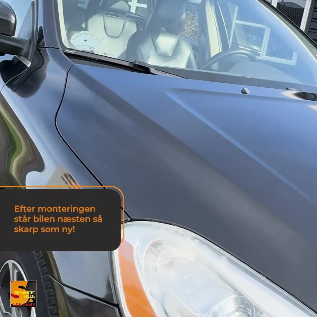 Skrannies Skilte & Reklame ApS forvandler ældre Volvo med ny stilfuld folieindpakning