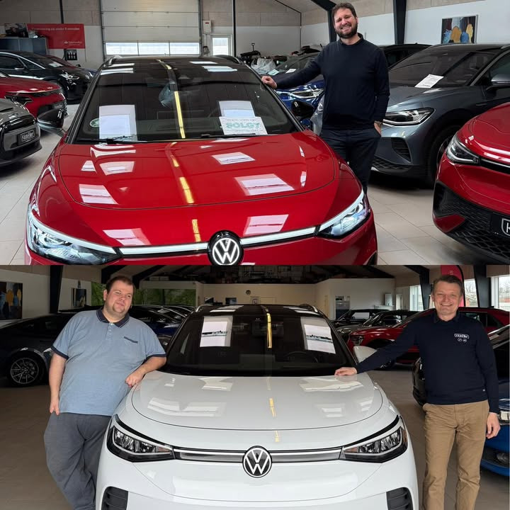 Kilde Biler fejrer landskamp med røde og hvide elbiler