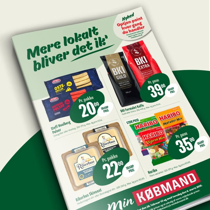MIN KØBMAND, NIM inviterer til ugens tilbudsavis fyldt med inspiration til indkøb