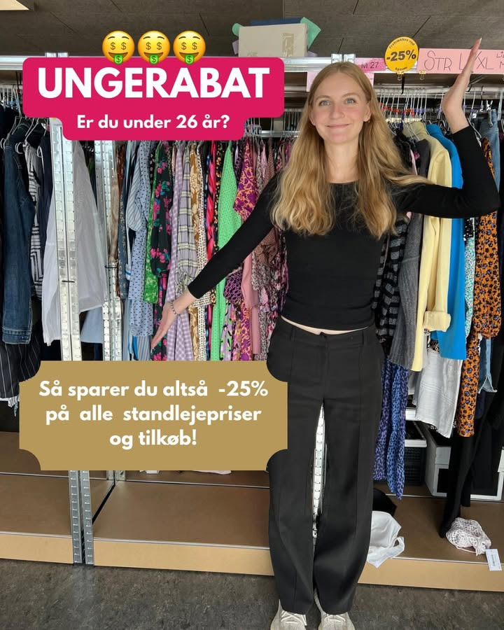 2HandStore tilbyder ungerabat på standleje og tilkøb 
