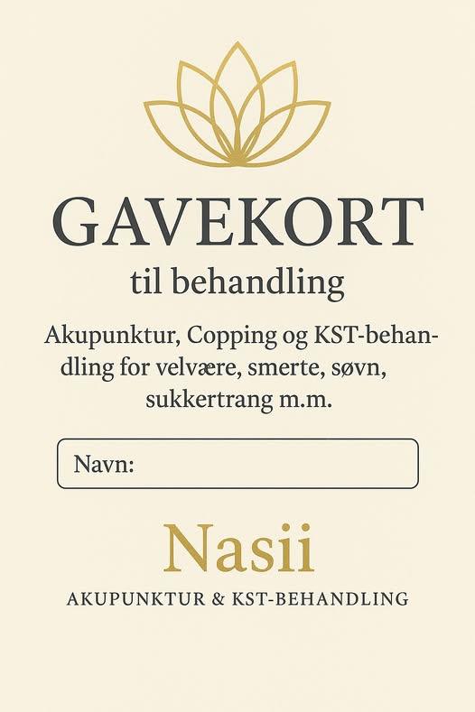 Nasii Akupunktur foreslår gavekort som julegaveidé