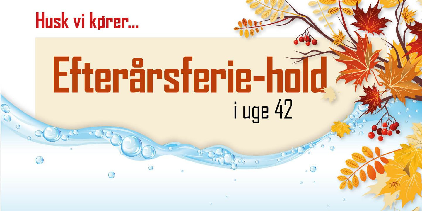 Efterårshold i uge 42 hos Herning Svømmehal: Hold dig aktiv i ferien