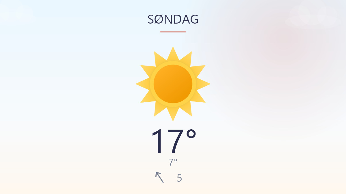 Sol og efterårsstemning med lidt vind