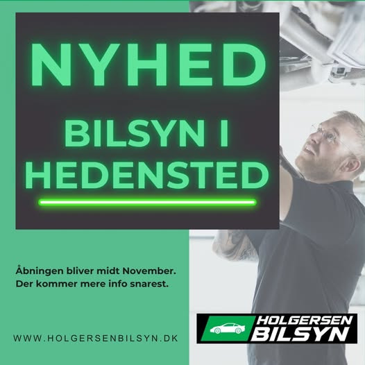Holgersen Bilsyn annoncerer ny synshal i Hedensted i november