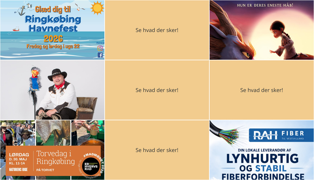 Oplevelser i Ringkøbing denne weekend: Havnefest, animationseventyr, markedsdage og golfturnering