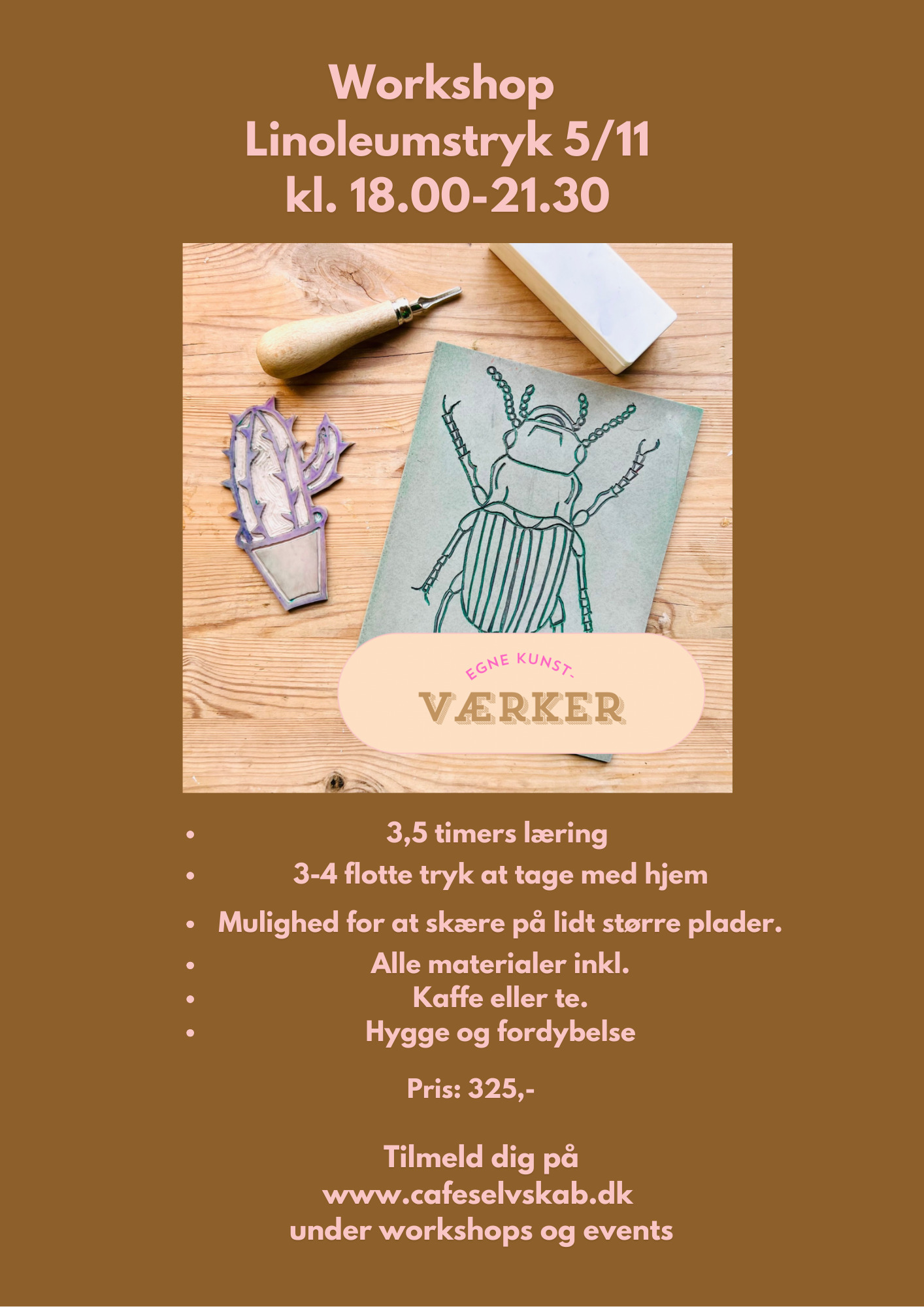 Kreative workshops på Café Selvskab i Roskilde