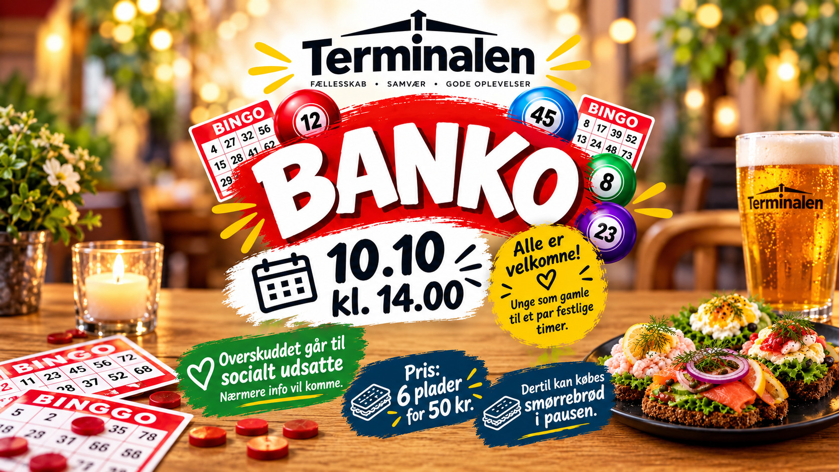 Banko og Halloween på Terminalen: To festlige dage med fællesskabet i centrum