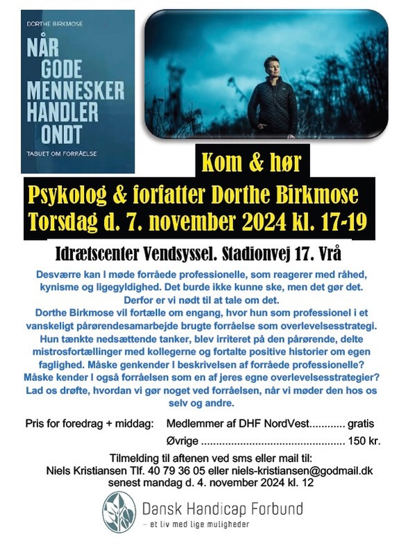 Foredrag med Dorthe Birkmose+Middag