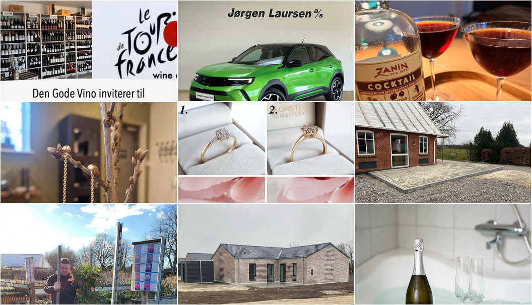 Nyt fra Jørgen Laursen A/S, B. G. MONTAGE ApS, Lahvino Wine & Spirits og 7 andre