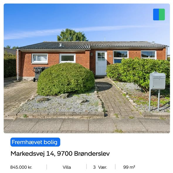Nybolig Brønderslev & Vrå fremhæver charmerende bolig med have i Brønderslev centrum
