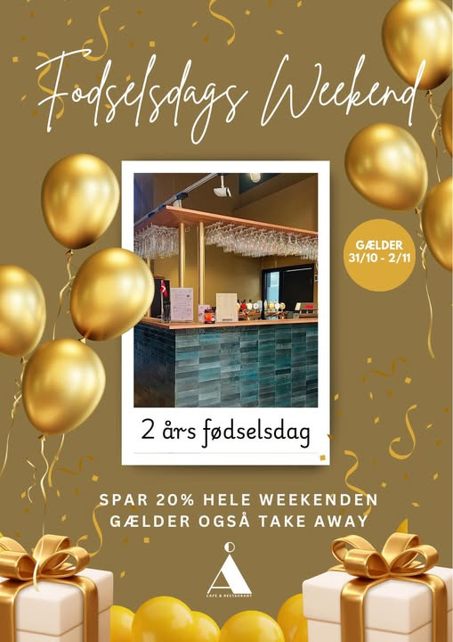 Café Å fejrer 2-års fødselsdag med fest og rabat hele weekenden