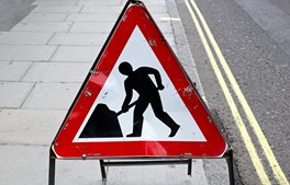 Vejarbejde på Koldingvej og Fredericiavej mod Damhaven