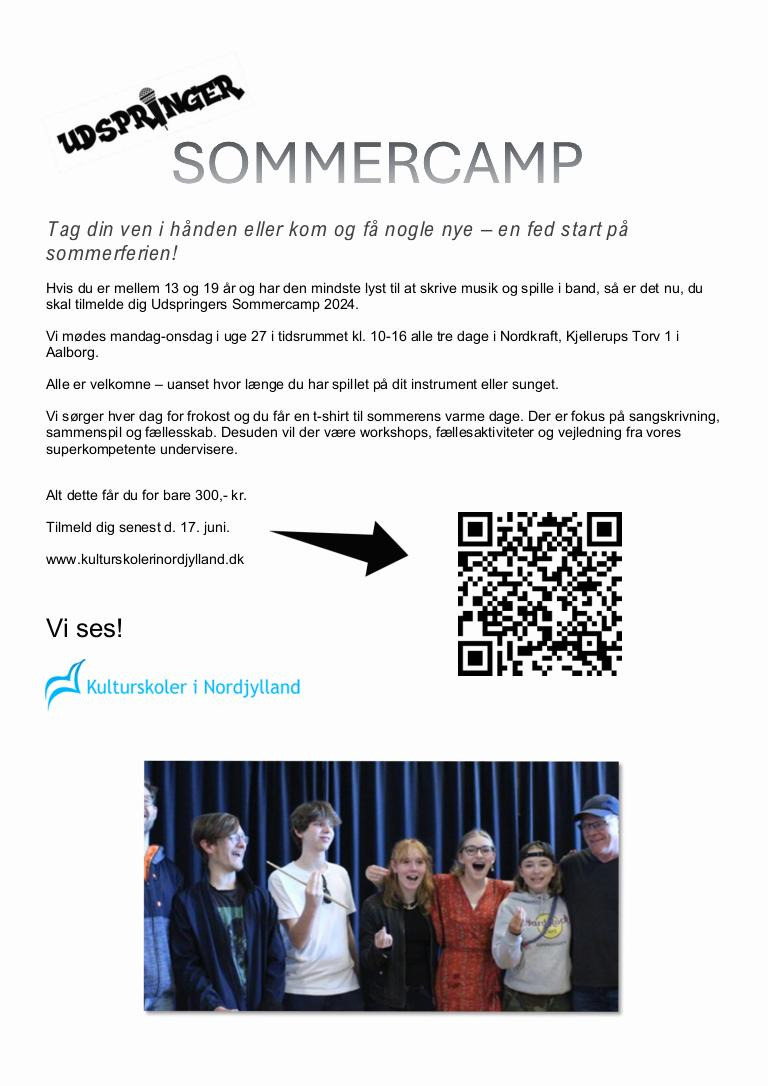Unge musikere inviteres til kreativ sommercamp på Læsø i 2024