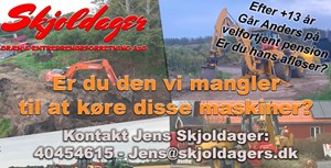 Ny mulighed hos Skjoldager Dræn- & Entreprenørforretning: Maskinfører søges