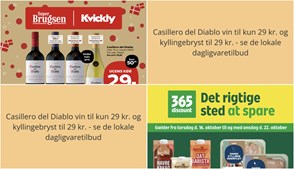 Casillero del Diablo vin til kun 29 kr. og kyllingebryst til 29 kr. - se de lokale dagligvaretilbud