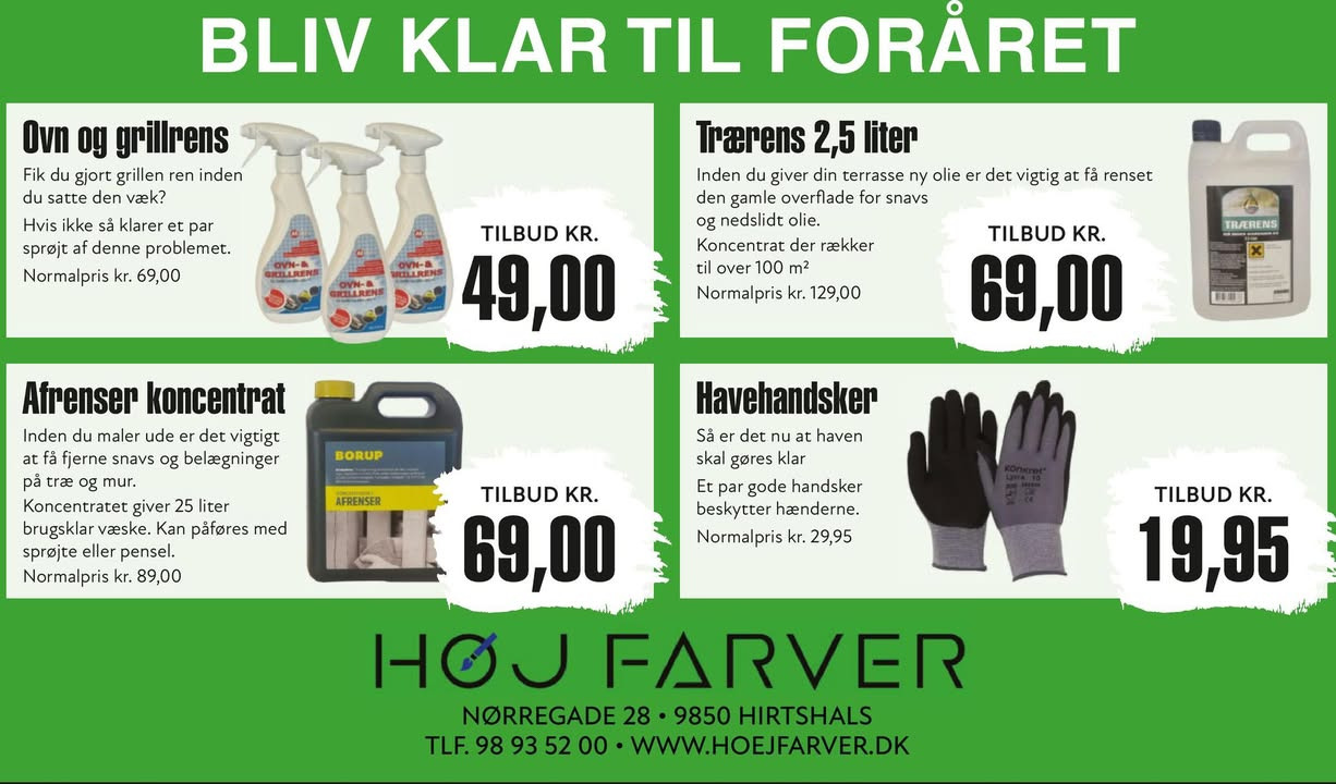 Høj Data ApS tilbyder vejledning og udstyr til forårsklargøring