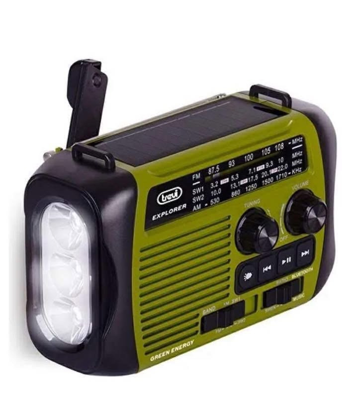 Min Købmand Øster Bjerregrav tilbyder multifunktionel nødradio til strømafbrydelser og udendørsbrug