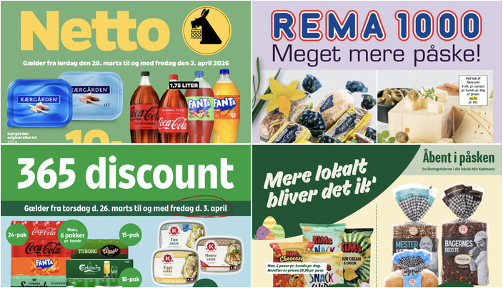 Få Coca-Cola, Fanta, Tuborg Squash til 59 kr. og Kærgården smør til 10 kr. - Se de lokale tilbud