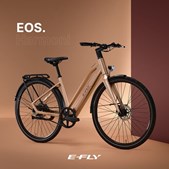 Sæby cykler præsenterer den nye E-Fly EOS i elegant Pearl Sand Metallic