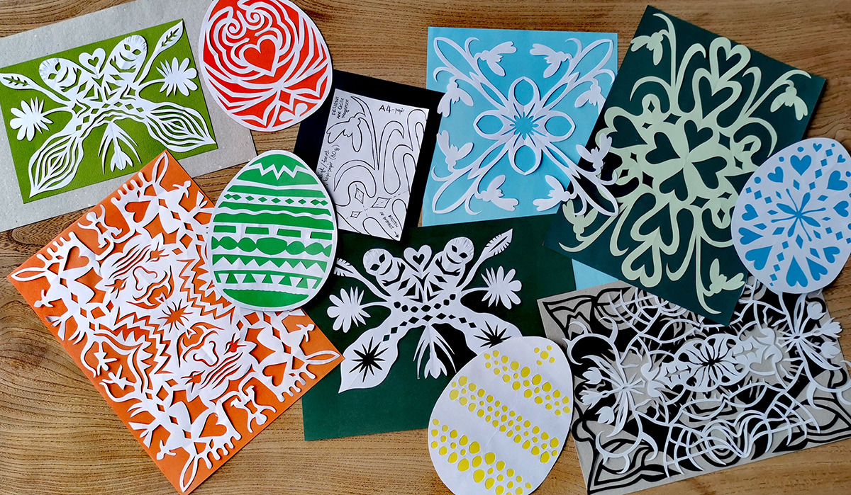 Kreativt papirklip-værksted på Rønne Bibliotek