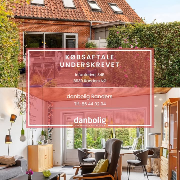 Danbolig Randers underskriver købsaftale for bolig på Infanterivej 34B