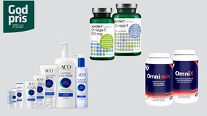 Gode tilbud på multivitaminer, omega-3 & hudpleje hos Vejlby Apotek