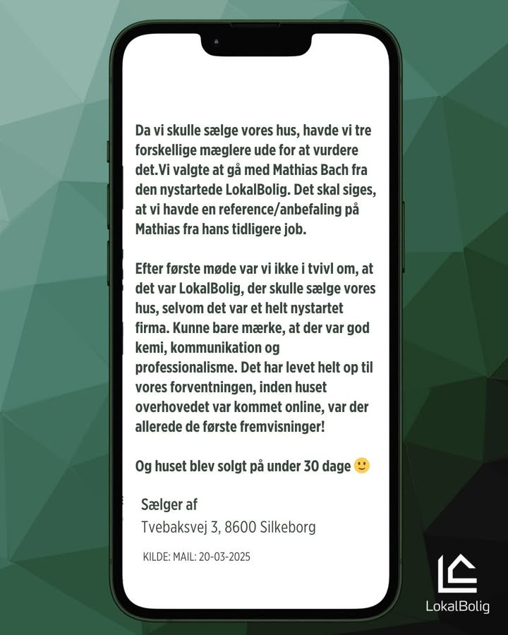 Lokalbolig Silkeborg Mathias Bach & Co sælger hus på under 30 dage