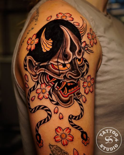 Tattoo Studio 96 Aarhus viser japansk-inspireret motiv af Andreas