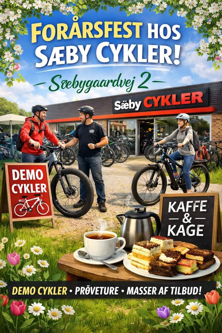 Sæby cykler inviterer til årets forårsfest med cykeltest og gode tilbud