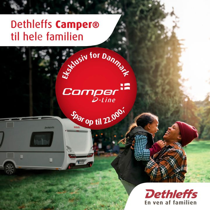 HINSHØJ CARAVAN: Spar op til 22.000 kr. på Dethleffs Camper D-Line i efterårsferien