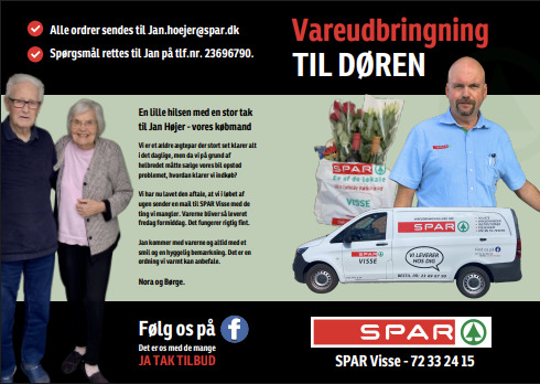 SPAR Visse servicerer ældre og andre, som ikke selv har muligheden for at handle