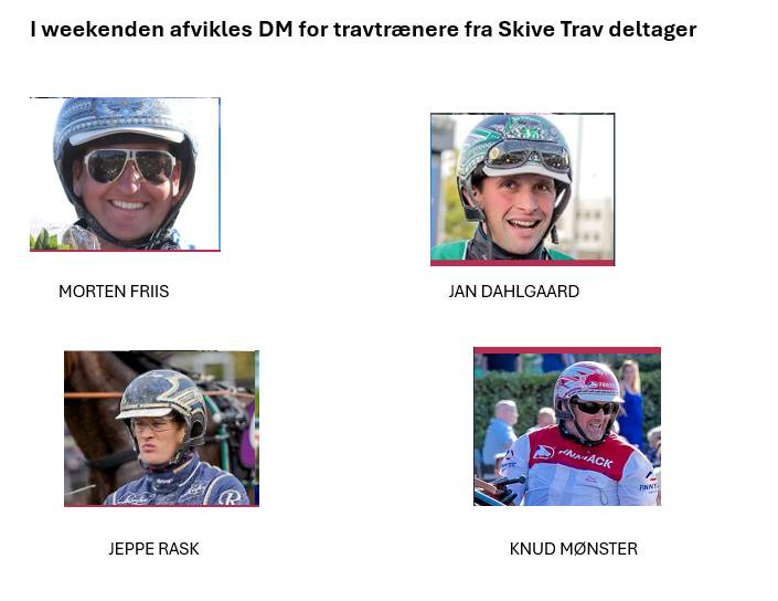 Biocirc Trav Arena Skive ønsker held og lykke til lokale trænere ved DM i weekenden