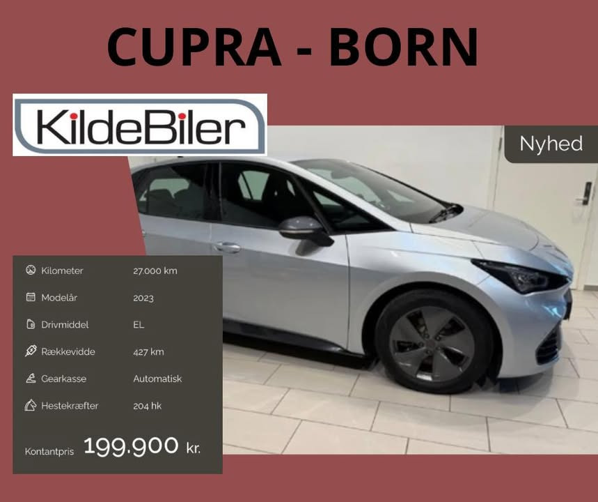 KILDE BILER har to Cupra'er til salg – én under 200k