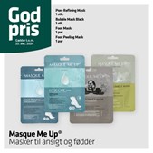 God pris på ansigts- og fodmasker fra Masque Me Up hos Vejlby Apotek