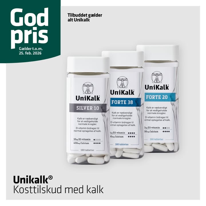 Ikast Apotek fremhæver UniKalk for bedre knoglesundhed