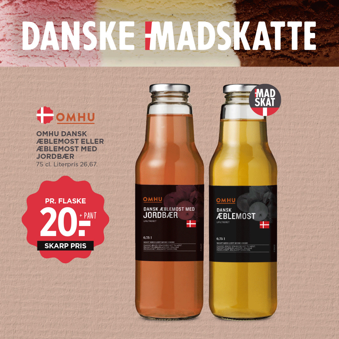 Meny Hjerting fremhæver danske madskatte: Økologisk mel, sprøde æbler og lækker most