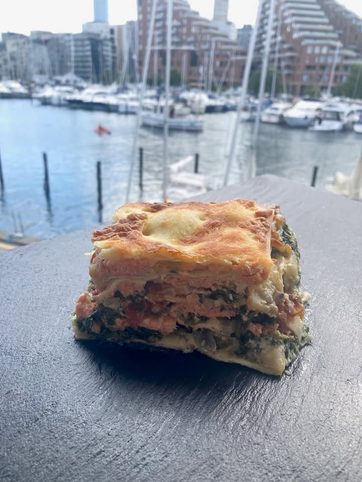 Lakselasagne måltidskasse til tilbudspris fra Løvbjerg Frederikshavn