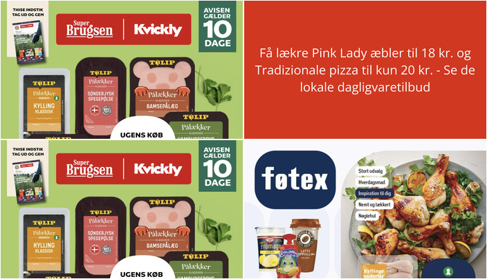 Få lækre Pink Lady æbler til 18 kr. og Tradizionale pizza til kun 20 kr. - Se de lokale dagligvaretilbud